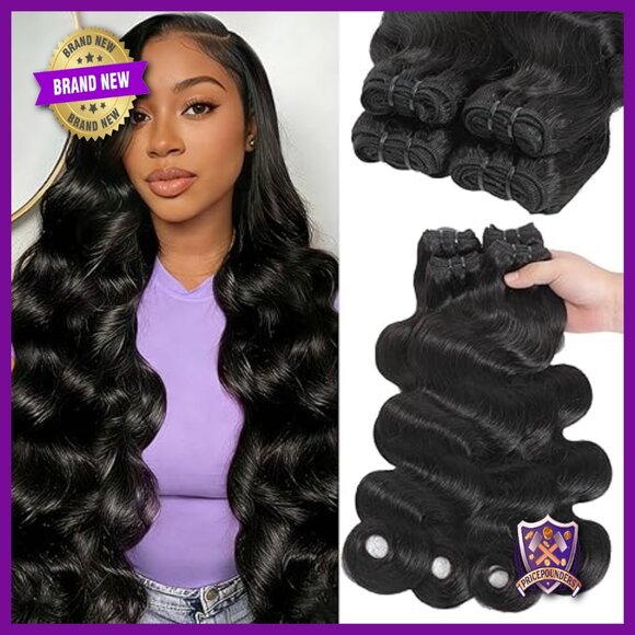 16A Raw Human Hair Bundles Body Wave Extensions 18-24 Inch Virgin Hair main image 6
